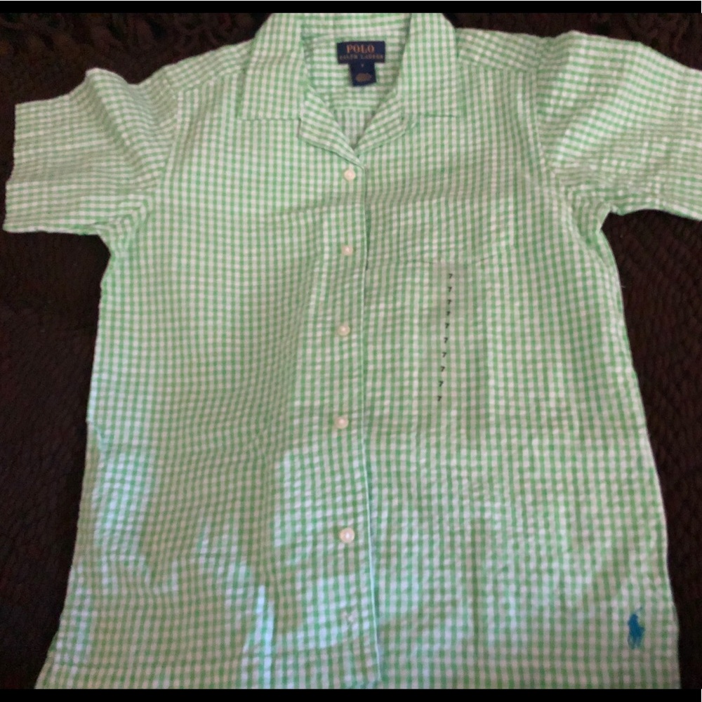Polo R. Lauren Kids Button Down Short Sleeve Shirt